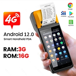 Terminal de point de vente Android 12 portable prix d'usine 4G avec imprimante d'étiquettes S81