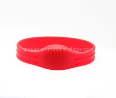 Bracelet RFID en silicone étanche série G G04 personnalisé Bracelet NFC écologique 13,56 MHz Hf et 125 kHz Lf